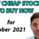 best cheap stocks to buy now for october 2021