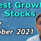 best growth stocks for October 2021